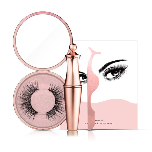 Buy Magnetic Liquid Eyeliner with False Eyelashes and Tweezer global swanky 1