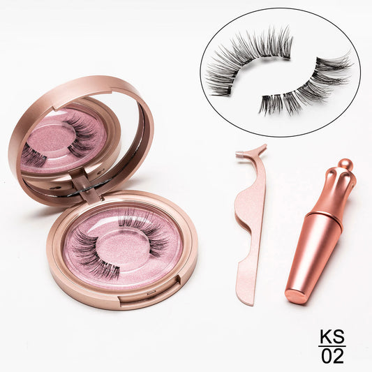 Buy Magnetic Liquid Eyeliner with False Eyelashes and Tweezer global swanky 2