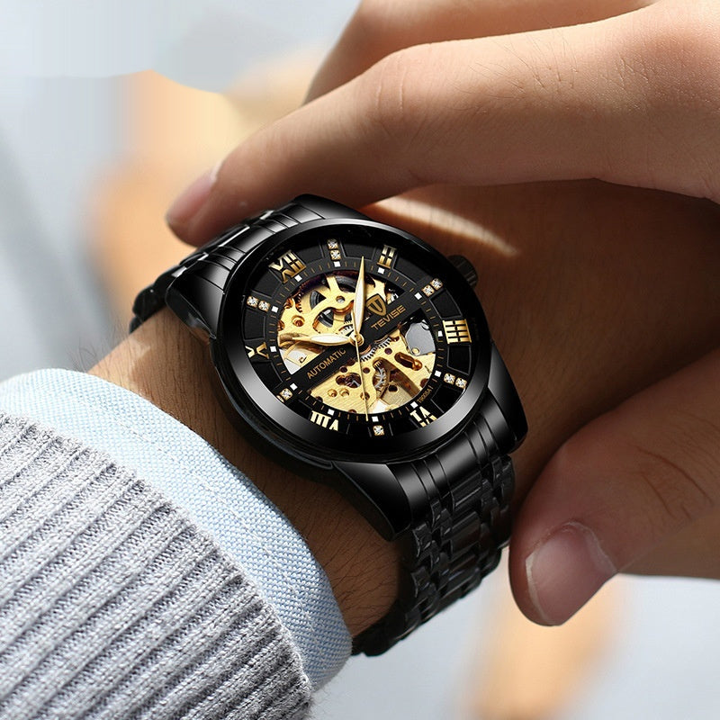 Buy Mechanical Watch with Hollowed-Out Steel Bracelet for Men
Global swanky 1