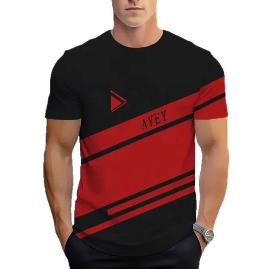 Buy Men’s Crew Neck Casual Shirt – Minimalist Short Sleeve global swanky 3