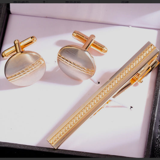 Buy Men’s Formal Business Cufflinks & Tie Clip Set Online globalswanky 03