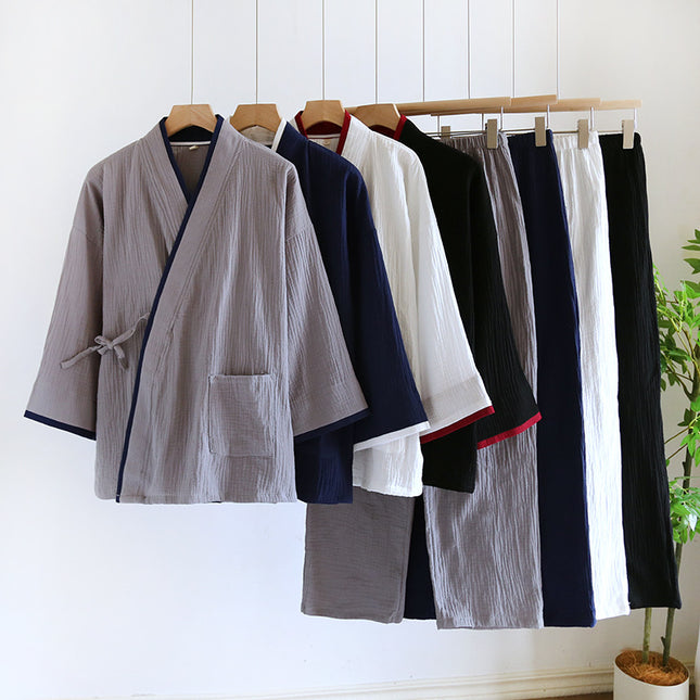 Buy Men’s Kimono Style Pure Cotton Gauze Pajamas Set
global swanky 2
