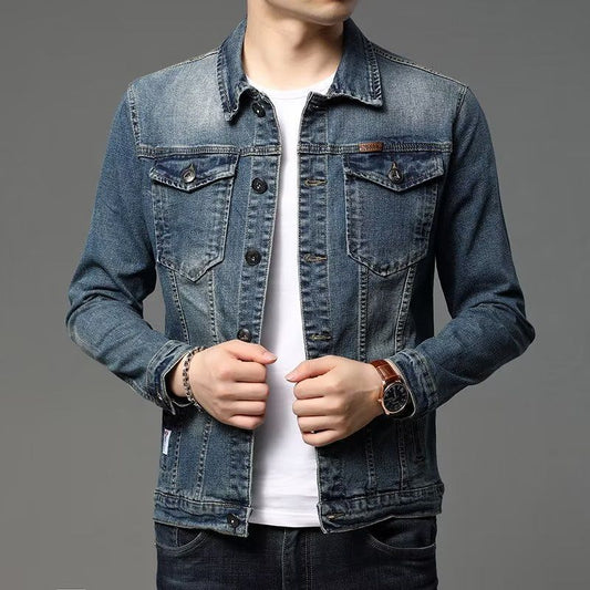 Buy Men’s Korean-Style Slim-Fit Denim Jacket for Trendy Look
global swanky 3