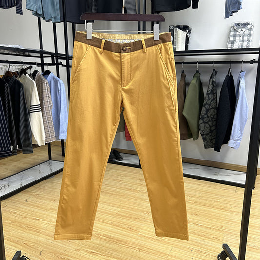 Buy Men’s Skin-Friendly Breathable Slim-Fit Cropped Pants global swanky 1