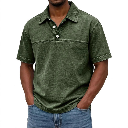 Buy Men’s Solid-Color Vintage Short Sleeve Lapel Polo
global swanky 2