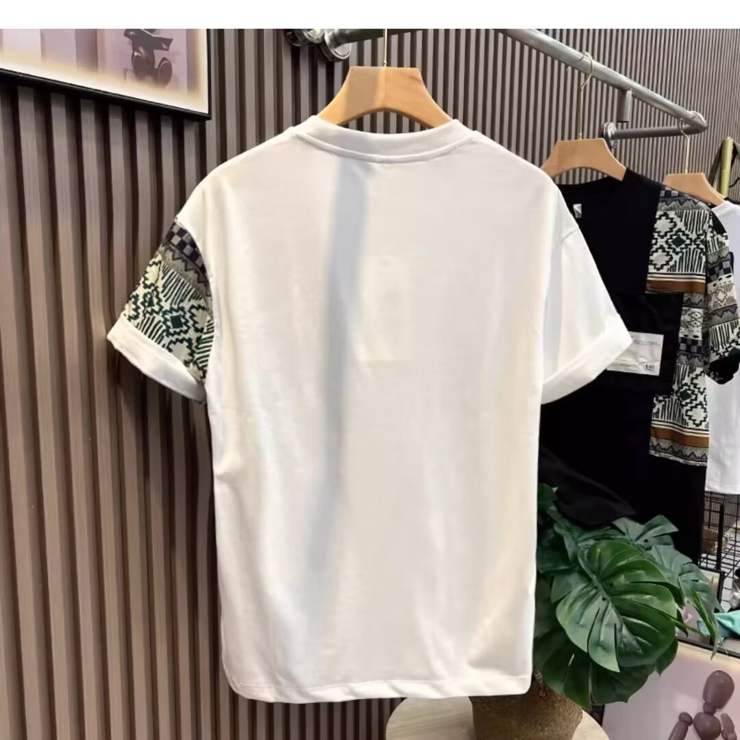 Buy Men's T-shirt Summer Work Style Color Matching Top global swanky 3