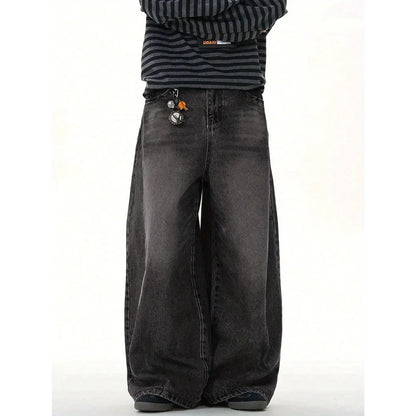 Buy Mens High-Street Relaxed Wide-Leg Pants Online global swanky 2