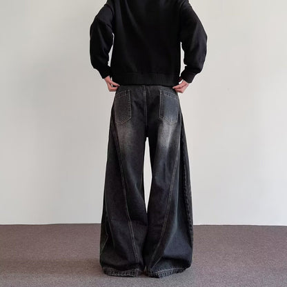 Buy Mens High-Street Relaxed Wide-Leg Pants Online global swanky 3