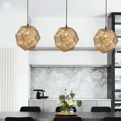 Buy Modern Grid Pendant Light Polyhedral Ball Decorative Lamp global swanky 1