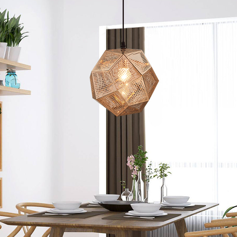 Buy Modern Grid Pendant Light Polyhedral Ball Decorative Lamp global swanky 2