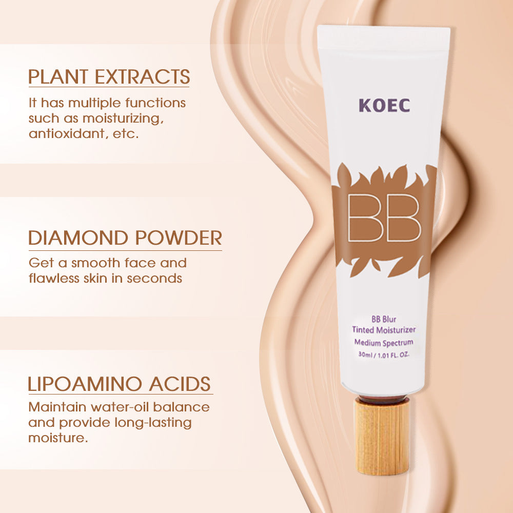 Buy Moisturizing BB Cream with Concealer Brush Smooth Makeup global swanky 2