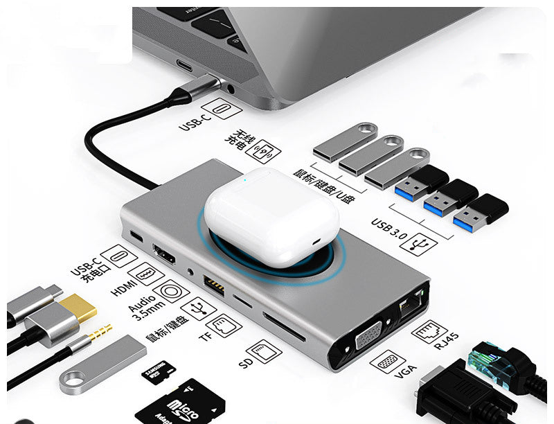 Buy Multi-Function Hub HDMI Docking Station Notebook Converter global swanky 1