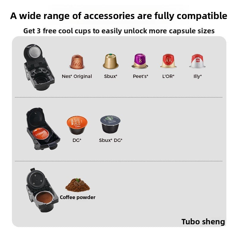 Buy Multifunctional Capsule Coffee Maker – Convenient Brewing global swanky 2