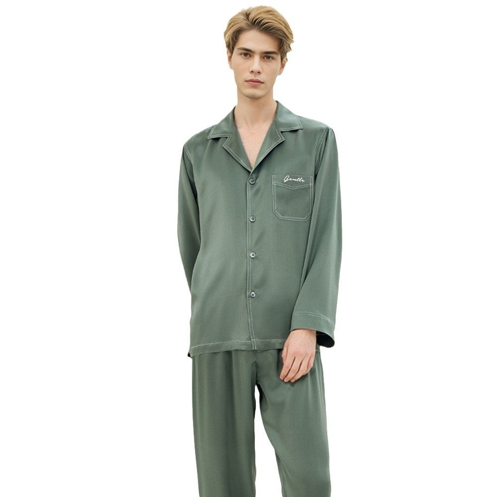 Buy Mumi Heavyweight Silk Pajamas for Men Comfortable Sleepwear global swanky 3