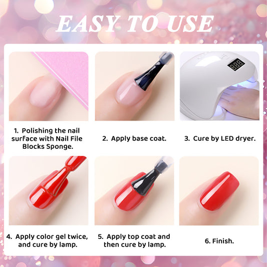 Buy Nail Polish Gel Set with Phototherapy Nail Beauty Care global swanky 2