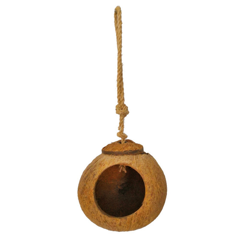 Buy Natural Coconut Shell Bird Nest for Parrots & Small Birds globalswanky 02