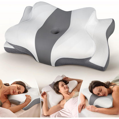 Buy Neck Pillow Relieves Pain for Cervical Support & Ease global swanky 2