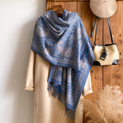 Buy New Cashmere-look Scarf With Cashew Pattern for Women global swanky 1