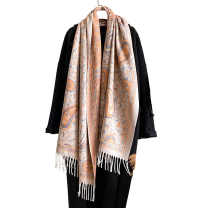 Buy New Cashmere-look Scarf With Cashew Pattern for Women global swanky 2