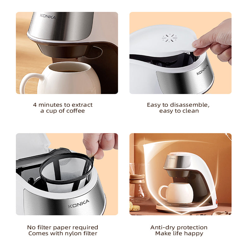 Buy New Coffee Machine Fully Automatic Home Office Mini Portable global swanky 2