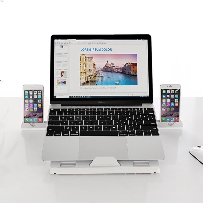 Buy New Laptop Stand Portable Folding Monitor Riser Aluminum Base global swanky 2
