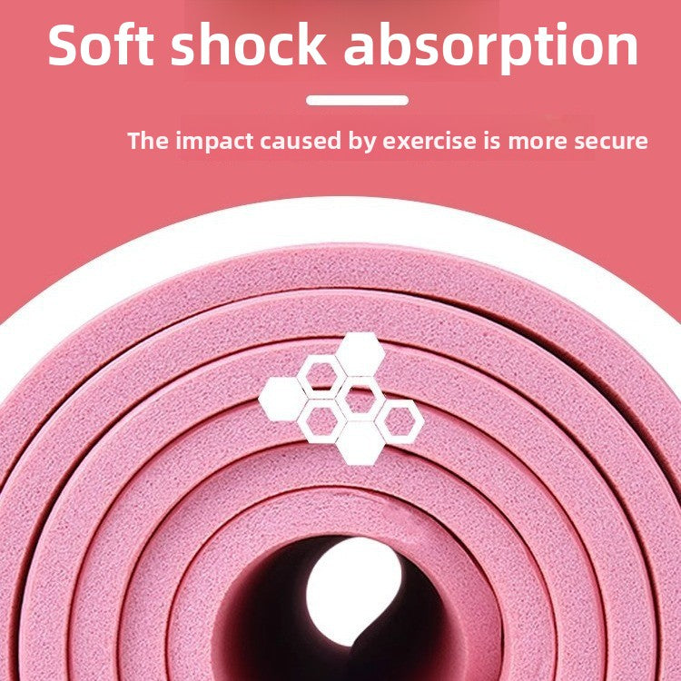 Buy Non-Slip Thickened Yoga Mat for Fitness Home Workout Use global swanky 2