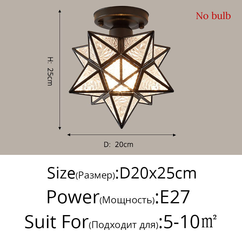 Buy Nordic Creative Five Star Ceiling Lamp for Modern Home Decor global swanky 3