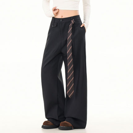 Buy Old-Money-Style Relaxed Wide-Leg Linen Casual Dress Pants global swanky 2