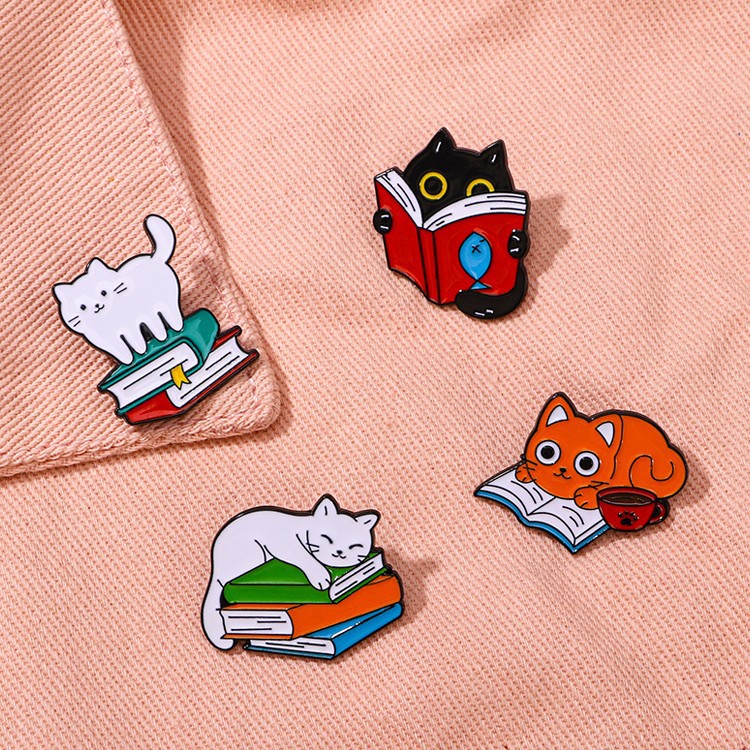 Buy Original Cat-Shaped Oil-Drop Alloy Brooch Stylish Jewelry global swanky 3