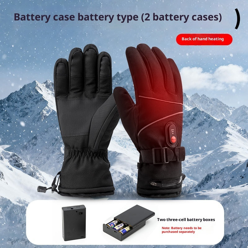Buy Outdoor Cycling Sports Electrically Heated Thickening Gloves global swanky 1