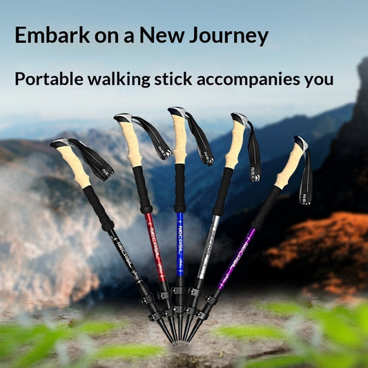 Buy Outdoor Hiking 3-Section Telescopic Trekking Poles Unisex Gear global swanky 1