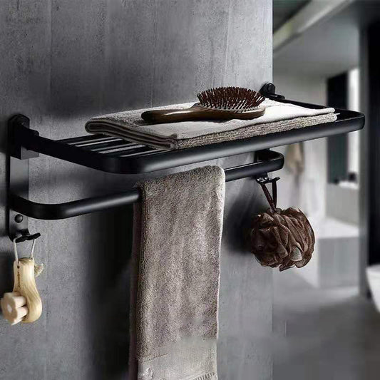 Buy Perforated Space Aluminum Bathroom Folding Shelf Storage globalswanky 01