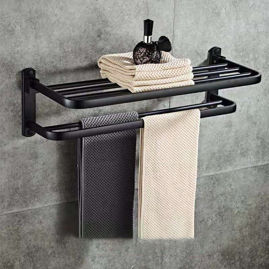 Buy Perforated Space Aluminum Bathroom Folding Shelf Storage globalswanky 03
