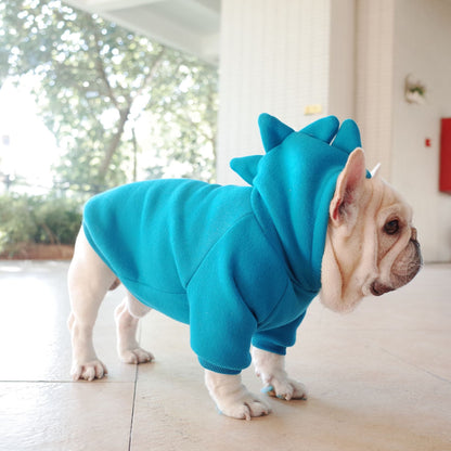 Buy Pet Apparel Fleece Solid Color Hoodie – Warm Dog Clothes globalswanky 01