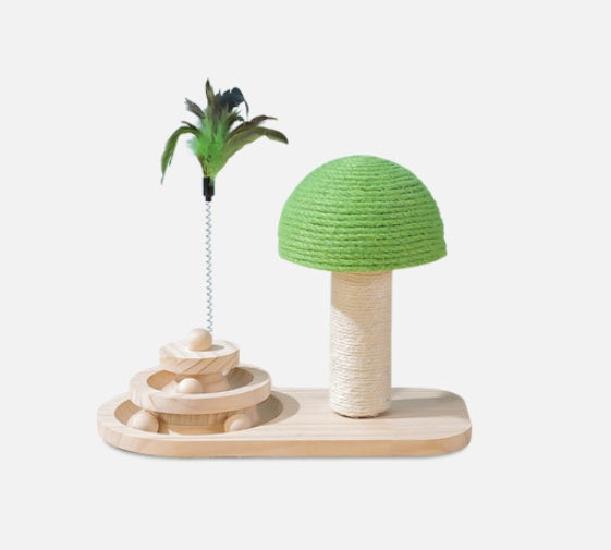 Buy Pet Cat Tree Toys – Cat Scratch Post with Double Sisal Balls global swanky 2