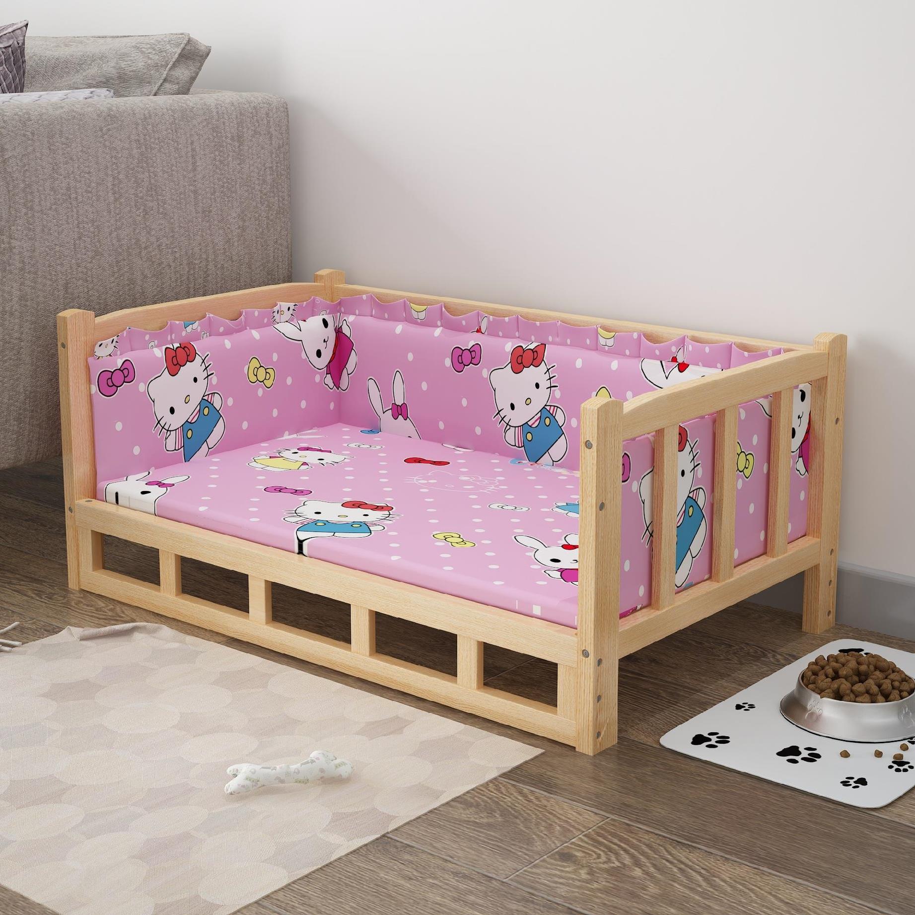 Buy Pet Dog Bed – Summer Wooden Bed for Small and Large Dogs global swanky 3