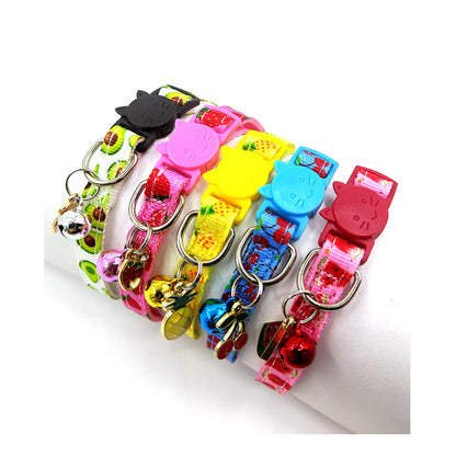 Buy Pet Print Bell Cat Collar – Stylish & Safe Cat Strap Accessory global swanky 2
