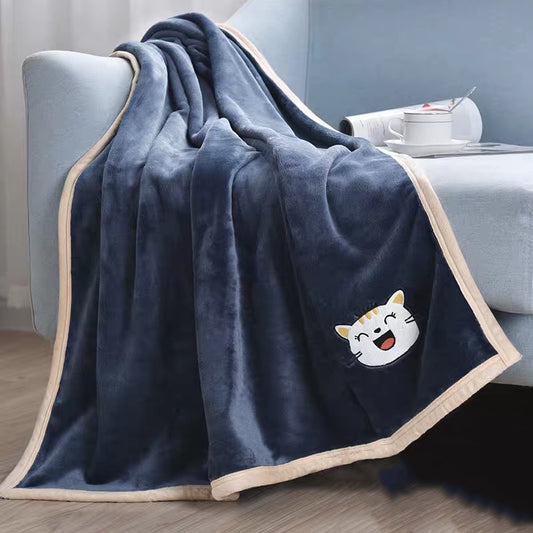 Buy Pet Quilt Blanket Fall Winter Thick Flannel Warm Sleeping global swanky 1