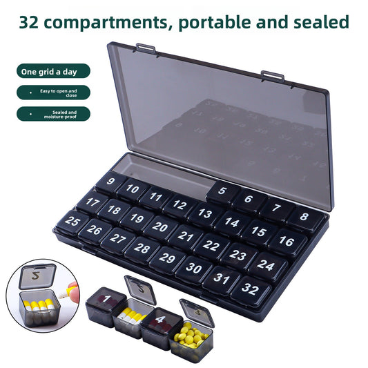 Buy Portable Monthly Pill Organizer for Daily Medicine Storage global swanky 1