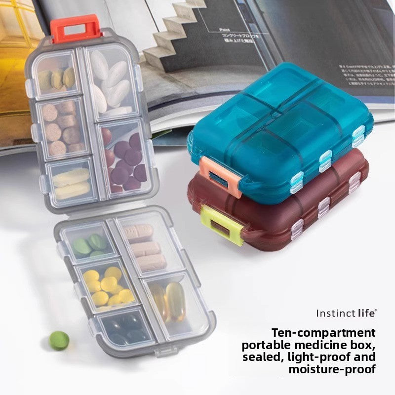 Buy Portable Weekly Pill Organizer with Daily Reminder Use global swanky 2