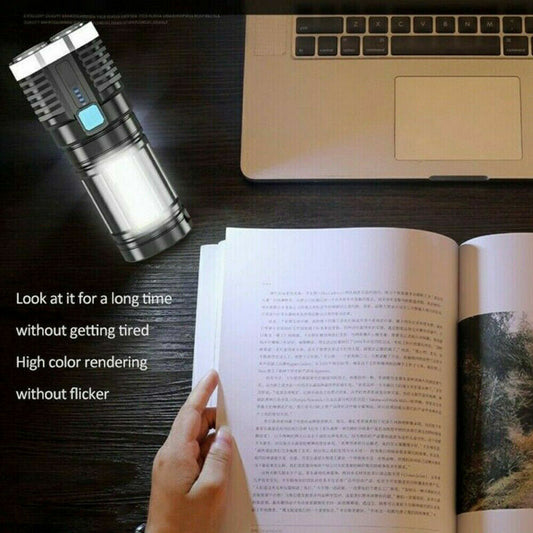 Buy Powerful Quad-Core LED Torch USB Rechargeable for Camping global swanky 2