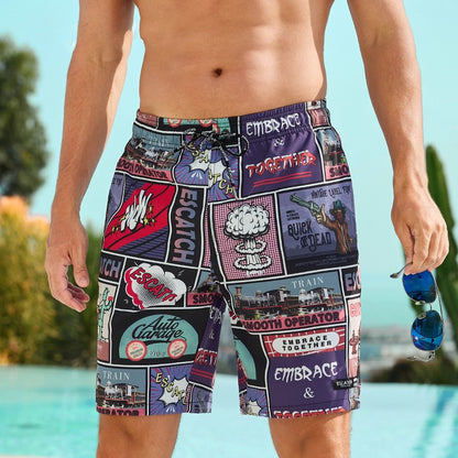 Buy Premium Beach Shorts for Men Lightweight Summer Comfort. global swanky 3