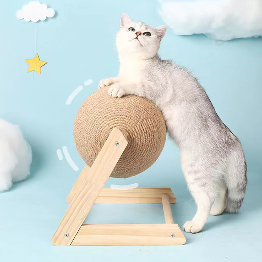 Buy Premium Vertical Sisal Cat Toy With Hanging Catch Ball  Global swanky 2