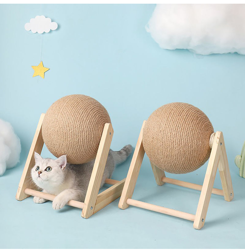 Buy Premium Vertical Sisal Cat Toy With Hanging Catch Ball  Global swanky 3