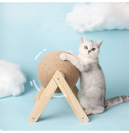 Buy Premium Vertical Sisal Cat Toy With Hanging Catch Ball  Global swanky 4
