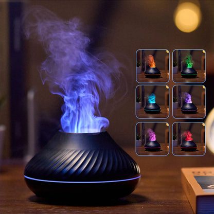 Buy RGB 130ML Flame Humidifier Diffuser with Aroma Oil for Home
Global swanky 3
