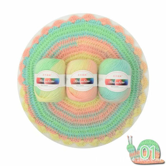 Buy Rainbow Ball of Yarn for DIY Sewing & Craft Making globalswanky 02