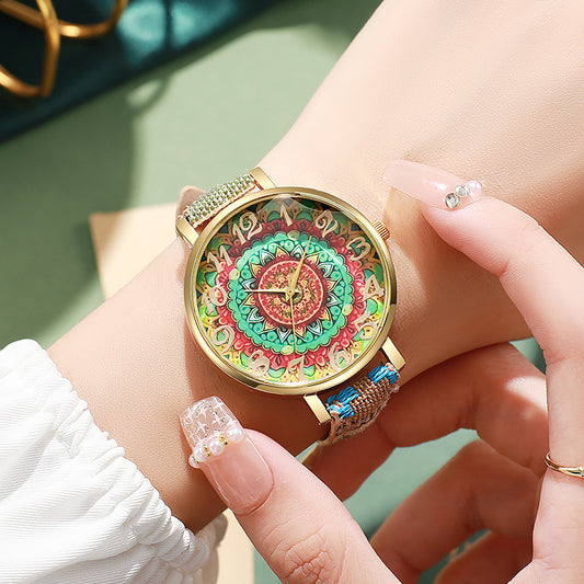 Buy Round Floral Design Multicolored Casual Quartz Watch
global swanky 1
