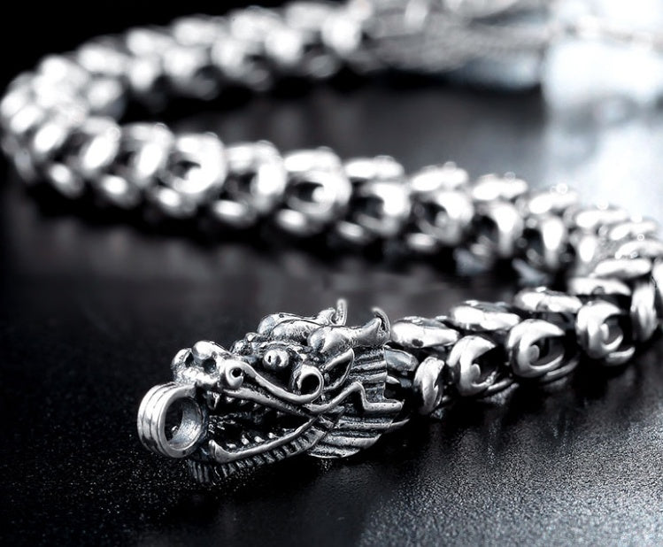 Buy S925 Silver Bold Domineering Men’s Faucet Bracelet Jewelry global swanky 3