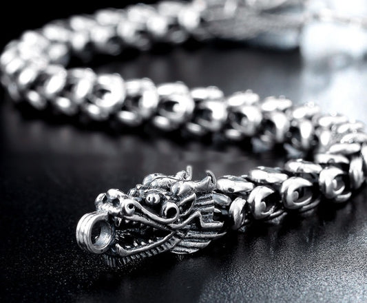 Buy S925 Silver Bold Domineering Men’s Faucet Bracelet Jewelry global swanky 3